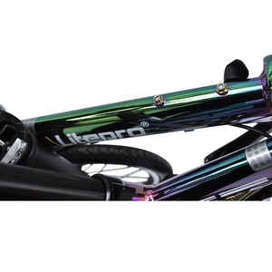 Bicicleta Dobrável Litepro K3 - Leve, Portátil, com Velocidades Variáveis, Freio V Duplo, Quadro em Liga de Alumínio Eletroplaqueado Colorido - Product Image 5
