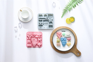 แม่พิมพ์เค้กซิลิโคนกันติดรูปช่อดอกไม้สำหรับเทศกาล เกรดอาหาร ใช้ซ้ำได้ แม่พิมพ์ซิลิโคนน่ารักแบบแม่เหล็กสำหรับทำช็อกโกแลต ลูกอม และน้ำแข็ง DIY - Product Image 6