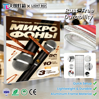Boîte à lumière SEG Tianlang, directement de l'usine, profondeur 120 mm, design ultra-plat, portable et pliable, sublimation par transfert thermique pour magasins de détail