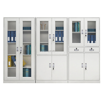 Archivador moderno de acero para oficina de metal de doble puerta, estante ajustable para el hogar, escuela, supermercado, Hospital, gestión de documentos