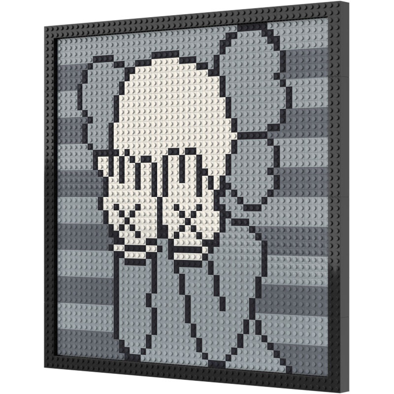 Pixel Art DIY Home Decor Mosaic Puzzle - 48X48 Dots Bricks 1x1