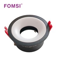 Support de Downlight Rond LED FOMSI Blanc Mat Noir MR16 Boîtier de Lampe LED GU10 Module LED MR16 Cadre de Spot LED