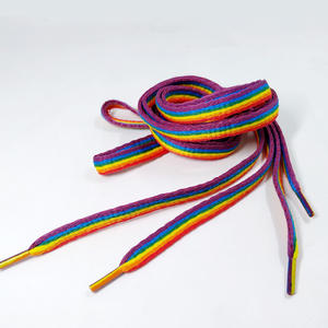 <span class=keywords><strong>Pas</strong></span> <span class=keywords><strong>cher</strong></span> plat décontracté arc-en-ciel coloré <span class=keywords><strong>lacet</strong></span> de <span class=keywords><strong>lacet</strong></span> de <span class=keywords><strong>chaussure</strong></span> - Product Image 4