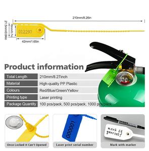 Extincteur GPL Inviolable Jetable Sceau de Sécurité pour Camion Étiquette Verrouillage Vêtements Sceau Plastique - Product Image 3