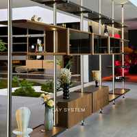 Système de présentation modulaire personnalisé pour bouteilles de vin, écologique, gain de place, robuste, mobilier domestique, OEM ODM, pour hôtels et appartements