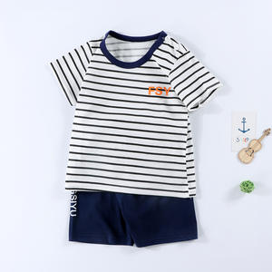 Nouvelle tenue d'été pour enfants de 0 à 6 ans, t-shirt à manches courtes pour enfants, vêtements de sport et de maison, vente directe d'usine - Product Image 3