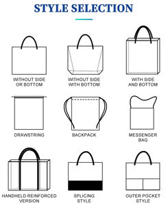 Bolsa de Compras Ecológica de Lona con Asas Dobles, Cierre de Hebilla, Diseño de Cinta Personalizado, Gran Capacidad, Laminada y Tridimensional - Product Image 4