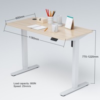 Bureau électrique à hauteur réglable à 2 niveaux rectangulaire, table de travail debout pour ordinateur, moderne, pour SAA Australie
