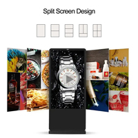 50 65 pouces LCD écran tactile panneau d'affichage numérique signalisation équipement d'adevetising Machine verticale pour les restaurants d'affaires