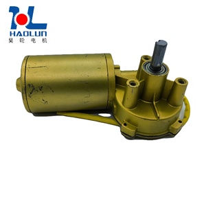 12V 24V 110V 220V 60W Điện Worm Gear động cơ tự khóa cho cán màn trập cửa kính chắn gió gạt nước DC động cơ - Product Image 1