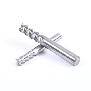 Fraise en carbure de tungstène HRC55 revêtue de TiN, 3 dents, à une seule tranchant, fraise à queue en carbure monobloc, outil CNC - Product Image 3