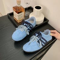 Baskets compensées en cuir pour couple, nouvelle collection, design tendance, confortables, respirantes, à lacets, pour sports de plein air, légères, souples, antidérapantes
