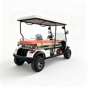 Electric 4 Wheel Medical Emergency Transport Golf <b>Cart</b> With <b>Foldable</b> Stretcher - Product Image 6