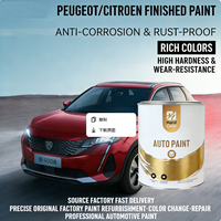 Peinture acrylique 2K couleur unie pour voitures et bateaux, revêtement liquide haute brillance pour rénovation automobile avec application au pinceau et au rouleau