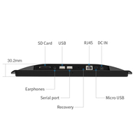 Tableta de Pared con Pantalla Táctil LED de 10.1 Pulgadas con Alimentación POE, Sistema de Reservas RK3288 para Salas de Reuniones y Conferencias