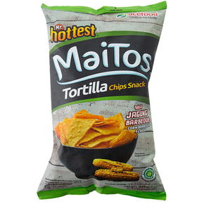 140g Snacks Indonesios Maitos, Chips de Tortilla Crujientes con Sabor a Barbacoa - Product Image 3