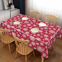 Nappe rectangulaire imperméable imprimée avec motif floral pour la décoration des fêtes