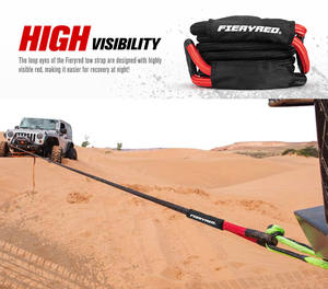 Nylon fierred 22mm X 6m 18700 libbre 4x4 fuoristrada traino fune di recupero cinetica - Product Image 6