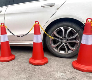 Bán buôn 0.55m 0.75m 1m Đường nón an toàn đường nón giao thông đường nón với băng phản chiếu - Product Image 5