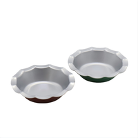 Moule à pâtisserie rond festonné en acier au carbone antiadhésif, bord cannelé, pour muffins, puddings, cuisson au four domestique