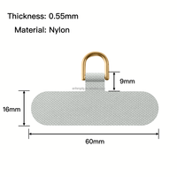 Cordon universel en nylon pour smartphone avec porte-cartes, sangle de fixation croisée, étiquette métallique autocollante et tour de cou pour téléphone portable