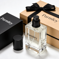 Magnifique flacon de parfum carré de luxe 50 ml en verre, diffuseur à bâtonnets écologique, couvercle en cristal unique avec clip, design 50 ml
