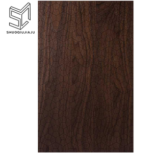 Panneau multicouche <span class=keywords><strong>de</strong></span> portes d'armoire en placage <span class=keywords><strong>de</strong></span> <span class=keywords><strong>noyer</strong></span> noir, surface <span class=keywords><strong>de</strong></span> grain <span class=keywords><strong>de</strong></span> bois texturé, ventes directes d'usine <span class=keywords><strong>de</strong></span> cuisine moderne - Product Image 1