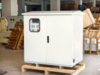 Transformateur de puissance triphasé 200 kVA en cuivre pur, 240 V, avec boîtier étanche, détection de température par bande, enroulement Dyn