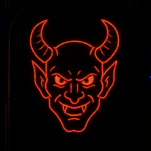 Halloween Neon Face Lights Schädel, Werwolf Devil Cat für Haunted House Outdoor Yard Decor - Product Image 2