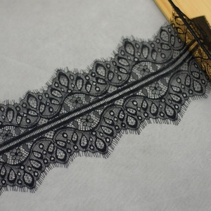 Lông Mi Dệt Kim Kiểu Pháp Ren Ni Lông Màu Trắng Đồ Trang Trí Viền Mi Chantilly Đồ Trang Trí Viền Vải Ren - Product Image 5