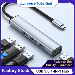 ULT-unite <span class=keywords><strong>Hub</strong></span> USB-C Premium 4 en 1 avec câble long <span class=keywords><strong>Hub</strong></span> USB pour ordinateur portable - Product Image 2