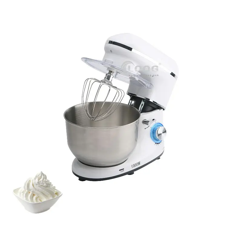 New Stainless Steel Bowl 10-speed Kitchen Food Stand Mixer Cream Egg Whisk Blender Cake Dough Bread Mixer Maker Machine