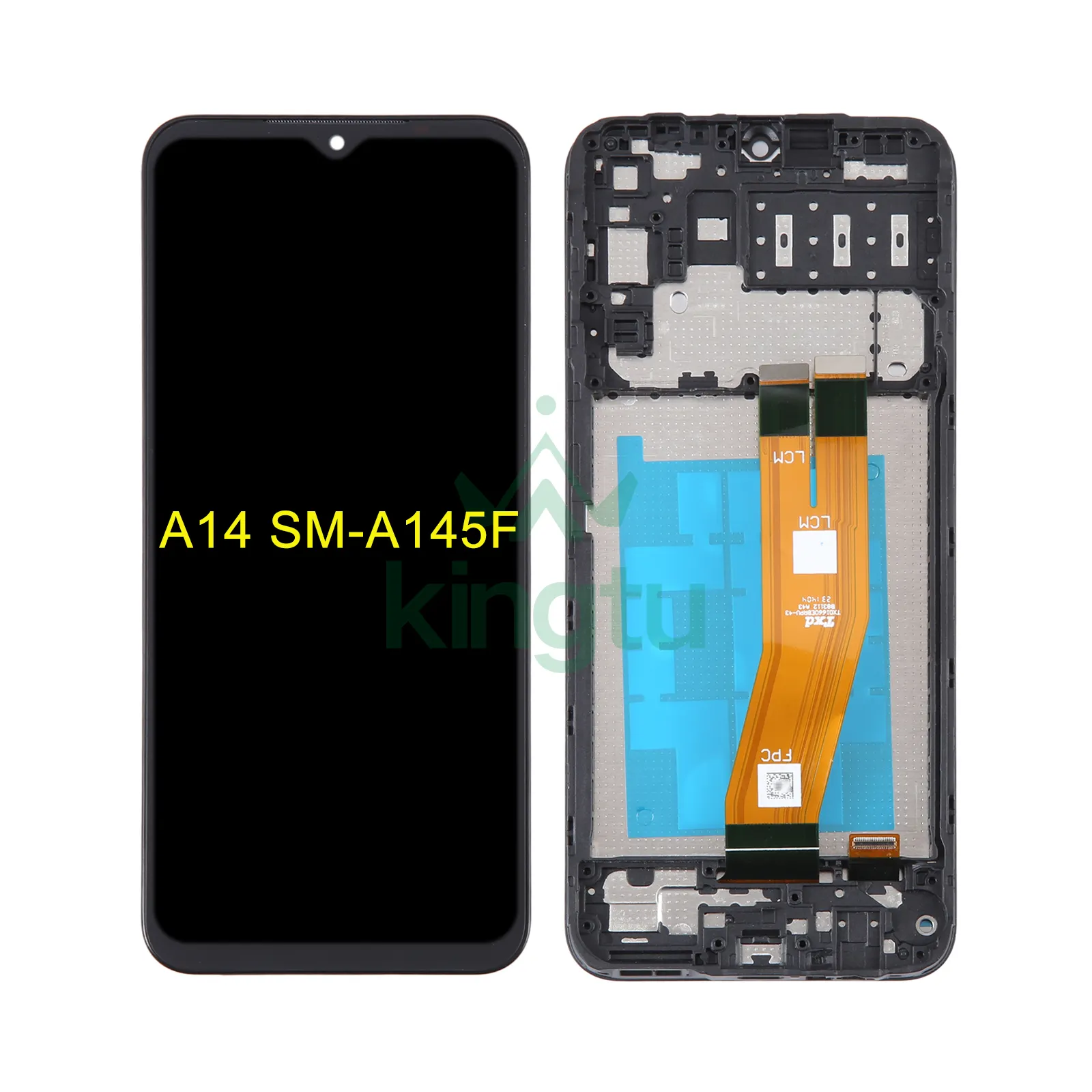 Schermo LCD sostitutivo dello schermo originale e assemblaggio completo del digitalizzatore con cornice per Samsung Galaxy A14 4G SM-A145F