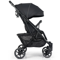Poussette bébé système de voyage léger de luxe avec cadre en alliage d'aluminium conception facile à plier pour 0-3 ans certifié EN1888
