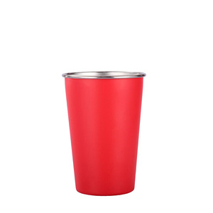 Gobelets en acier inoxydable personnalisés avec logo SFB31 716, gobelets en métal en vrac, revêtement poudré, mug à café ou à bière pour cadeau promotionnel - Product Image 3