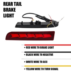 Pour Mitsubishi <span class=keywords><strong>LANCE</strong></span> EX Evolution X Outlander Feux Arrière à LED de Pare-chocs Réflecteurs Feux de Freinage Clignotants 3 Fonctions - Product Image 6