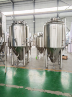 Fermenteurs coniques à double enveloppe et cuves sous pression en acier inoxydable de 500L, 1000L, 2000L, 3000L pour la fermentation du kombucha et de la bière, certifiés CE