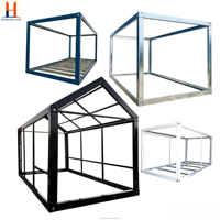 Casa Contenedor Prefabricada Moderna de 20 pies, Estructura Galvanizada en Caliente, Impermeable y Resistente al Viento, para Campamento de Trabajo de Montaje Rápido