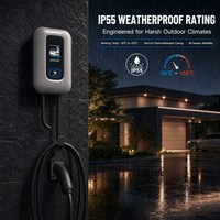 Station de recharge pour véhicules électriques OCPP1.6 avec écran tactile de 5 pouces, Wi-Fi et Bluetooth intégrés, 7/11/22 kW pour usage domestique et entreprises de recharge commerciale