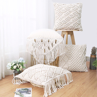 Usine personnalisée corde plaine taie d'oreiller noué décor à la maison bohème taie d'oreiller classique rétro canapé coton housses de coussin