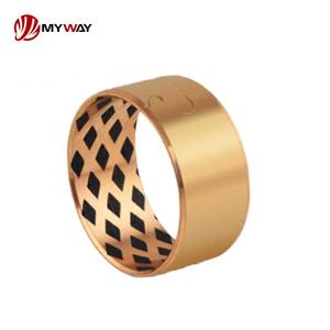 Douille coulissante en bronze sans huile <span class=keywords><strong>CuSn8P</strong></span> avec douille fendue en graphite pour des performances optimales - Product Image 2