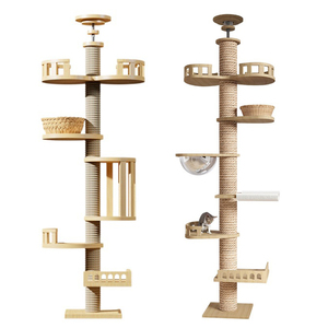 Nhà Sản Xuất Bán Buôn Bằng Gỗ Sisal Leo Núi Scratcher Mèo Cây Tháp Lớn - Product Image 3