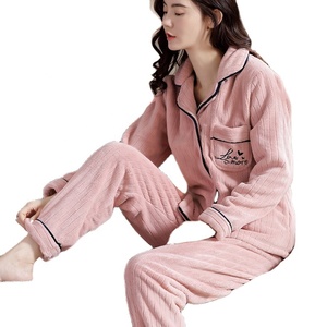 <span class=keywords><strong>Pigiama</strong></span> <span class=keywords><strong>donna</strong></span> autunno e inverno corallo peluche manica lunga autunno e inverno flanella ispessimento e peluche autunno <span class=keywords><strong>donna</strong></span> casa - Product Image 5