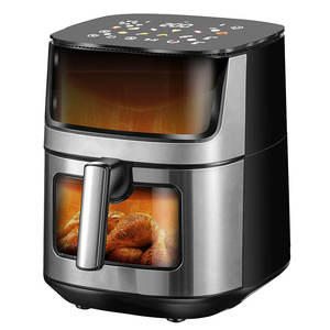 Forno Digitale Touchscreen da 7L in Acciaio Inox del Produttore Buck, con Serbatoio Acqua da 1L, 8 Menu, Funzione Vapore e <span class=keywords><strong>Friggitrice</strong></span> <span class=keywords><strong>ad</strong></span> <span class=keywords><strong>Aria</strong></span> per Cucina - Product Image 3