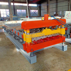 Rollo intermitente de acero de aluminio, máquina formadora de rollo de borde embellecedor de techo de metal, diseño popular, máquina de borde de goteo de techo con ángulo en V - Product Image 5