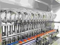Ligne d'embouteillage d'huile automobile automatique à haute vitesse avec une capacité de 2000 à 6000 BPH pour système de remplissage de lubrifiants de 1L à 5L