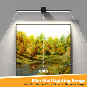 <b>Wireless</b> Wall Mounted Picture <b>Light</b> with Detachable Battery Compartment,Dimmable Art Lamp with Remote Timer for Gallery Painting - Product Image 6