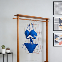 Porte-vêtements en fil de fer sur mesure de luxe pour lingerie, soutien-gorge, maillot de bain, bikini, vêtements en métal doré