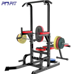 Lat pull down rack home gym muti rack power tower multi station fitness power tower with sit up bench