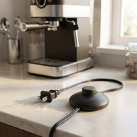Câble d'alimentation à prise américaine avec interrupteur marche/arrêt 303 304 pour lampe de bureau et lampe sur pied - Vente flash